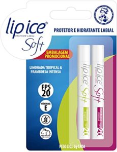 Lip Ice Protetor Labial Soft Limonada e Framboesa FPS20